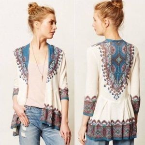 Knitted and knotted anthropologie cardigan